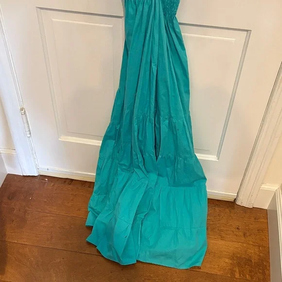 Vibrant Teal Maxi Dress